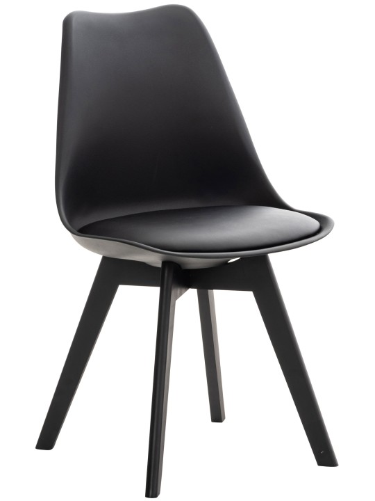 Chaise Linares, noir/noir
