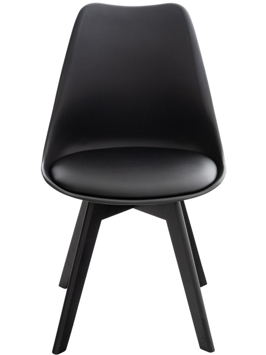 Chaise Linares, noir/noir