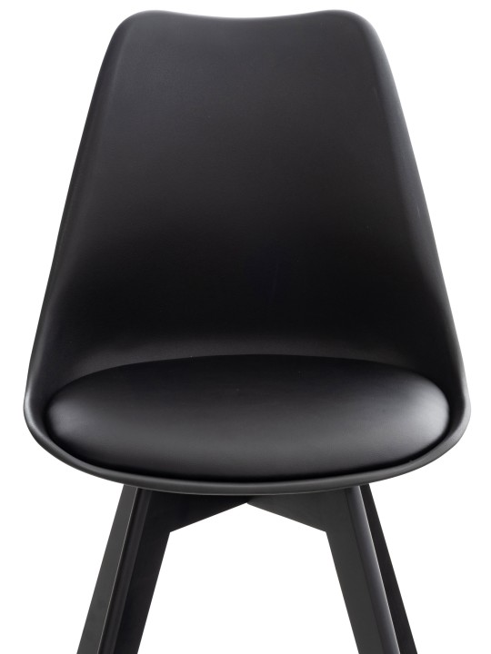 Chaise Linares, noir/noir