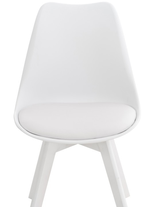 Chaise Linares, blanc/blanc