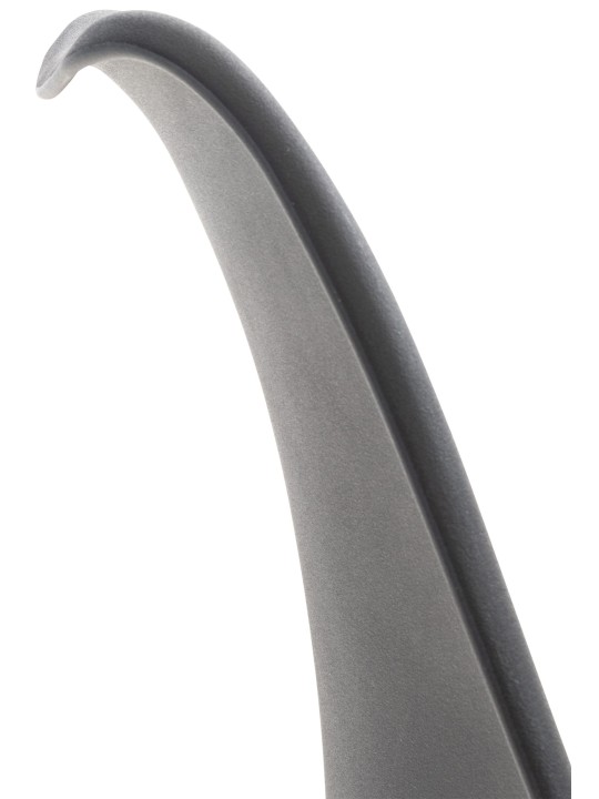 Ensemble de 4 chaises Linares plastique, noir/noir