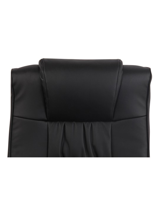 Fauteuil Ennis avec repose-pieds, noir