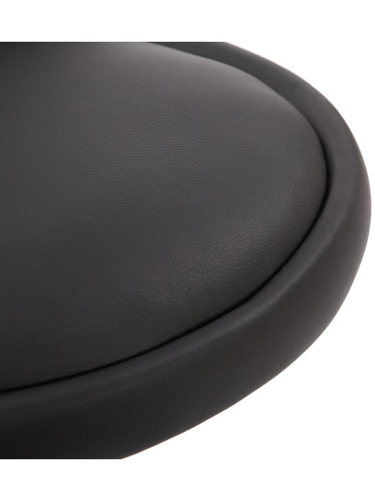 Tabouret de travail Teramo simili cuir, noir