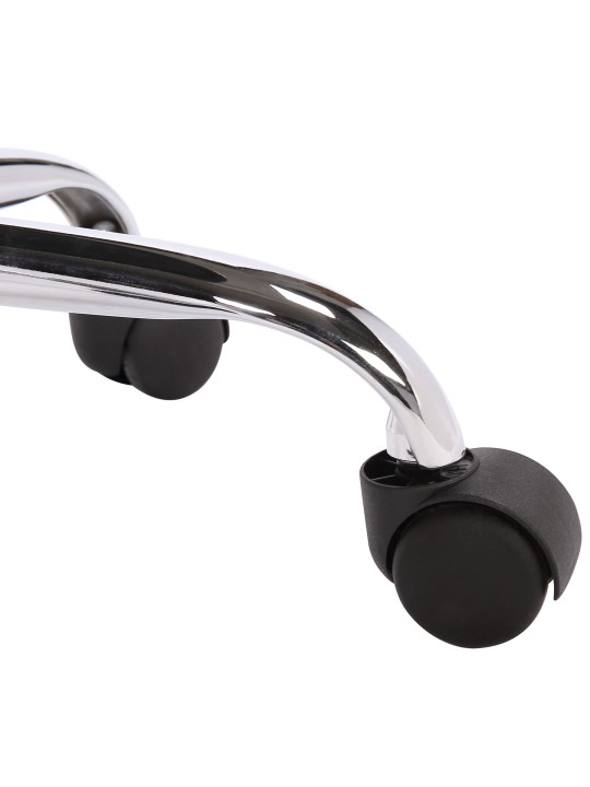 Tabouret de travail Teramo simili cuir, noir