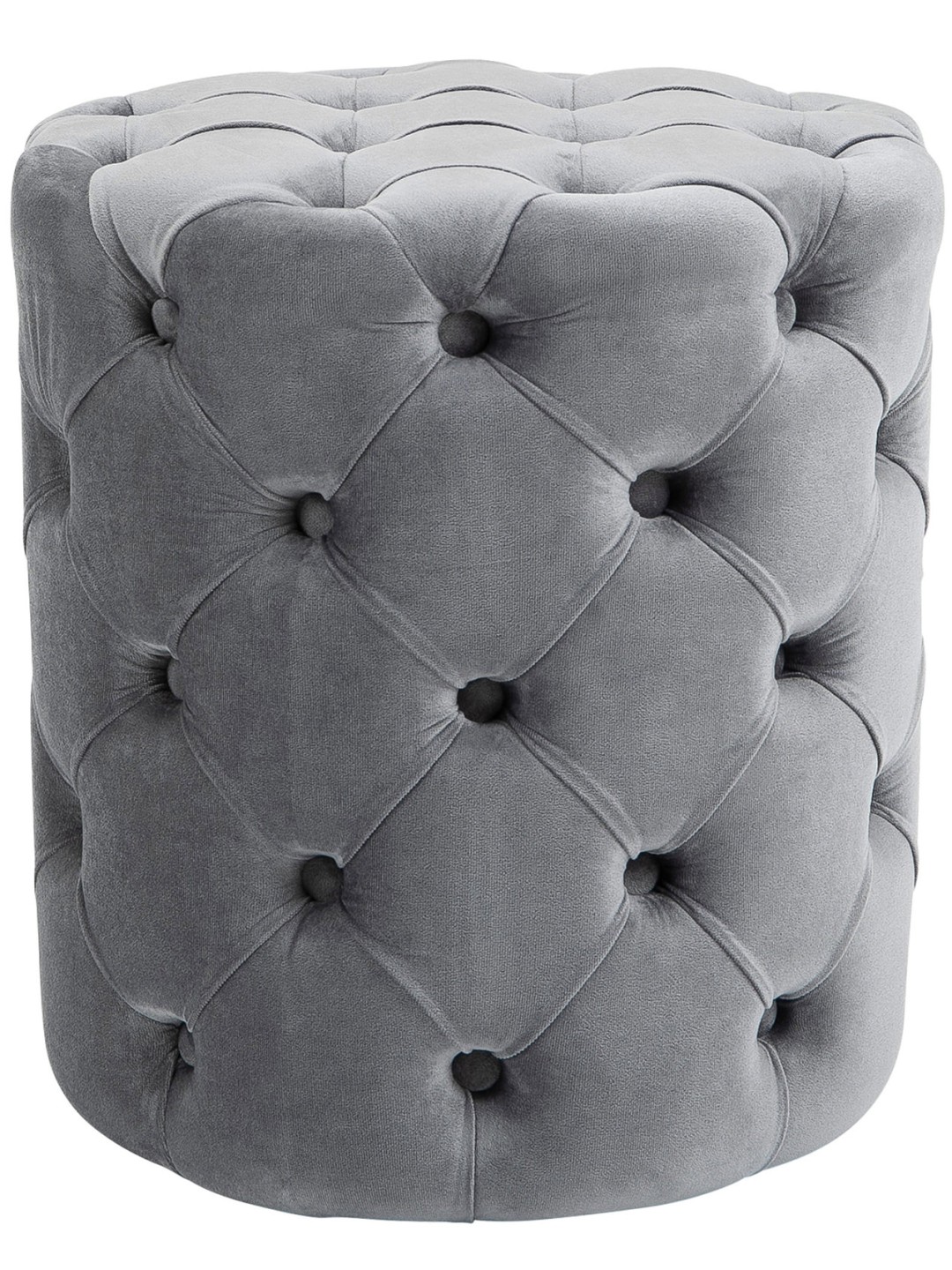Tabouret Drancy Velours M, gris