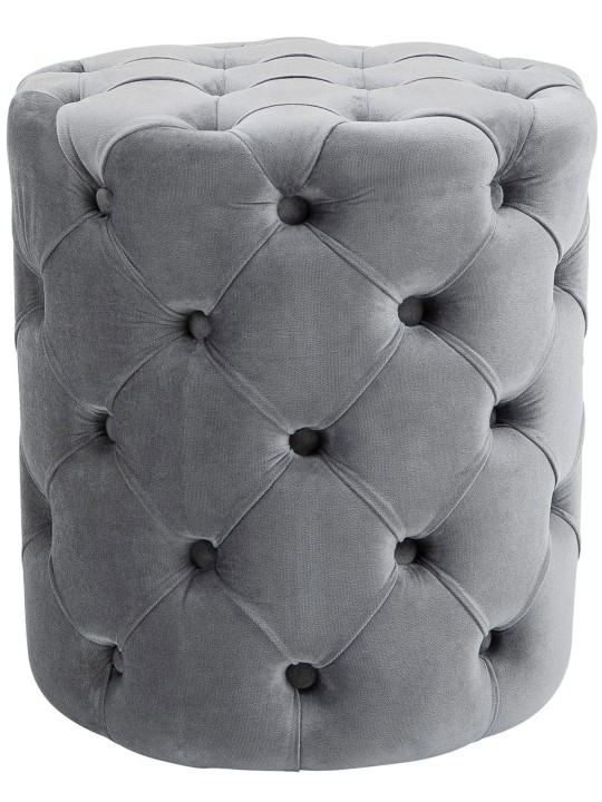 Tabouret Drancy Velours M, gris Tabouret Drancy Velours M, gris