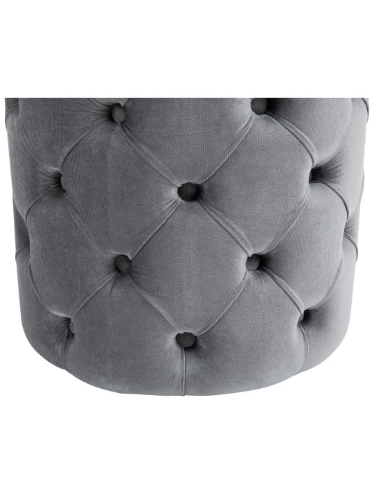 Tabouret Drancy Velours M, gris Tabouret Drancy Velours M, gris