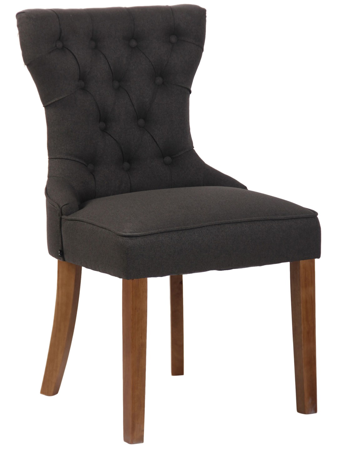 Chaise Franca tissu antique-clair, gris foncé