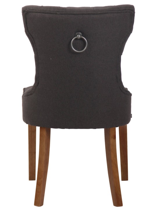 Chaise Franca tissu antique-clair, gris foncé