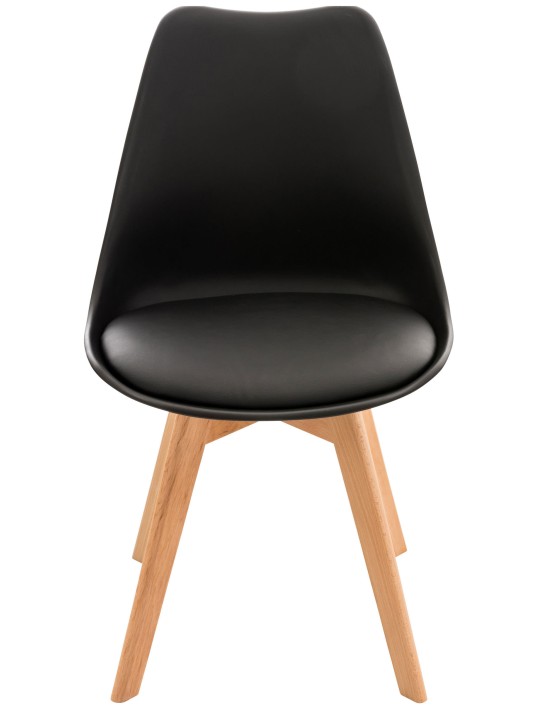 Ensemble de 4 chaises Linares, noir