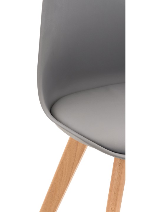 Ensemble de 4 chaises Linares, gris