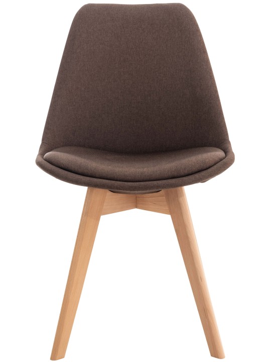 Ensemble de 4 chaises Linares tissu, brun Ensemble de 4 chaises Linares tissu, brun