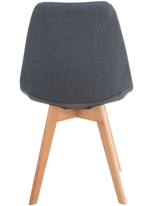 Ensemble de 4 chaises Linares tissu, gris foncé Ensemble de 4 chaises Linares tissu, gris foncé