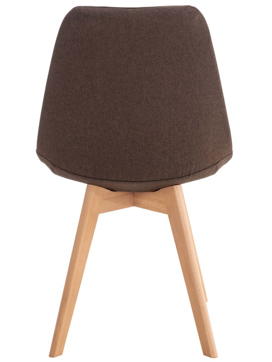 Ensemble de 4 chaises Linares tissu, brun Ensemble de 4 chaises Linares tissu, brun