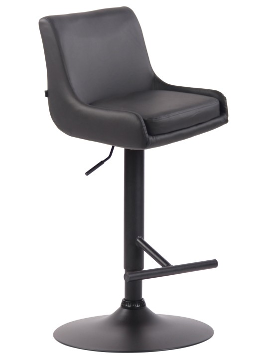 Tabouret de bar Club simili cuir, gris