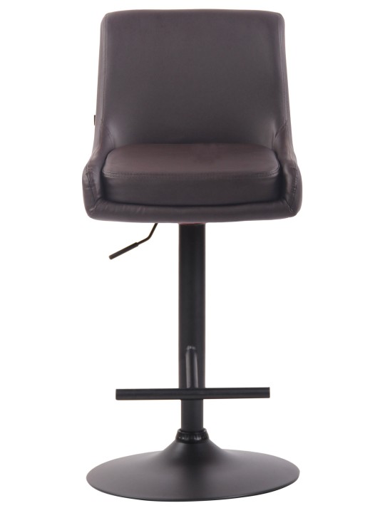 Tabouret de bar Club simili cuir, brun