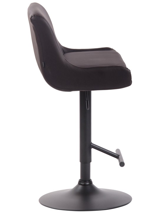 Tabouret de bar Club simili cuir, brun