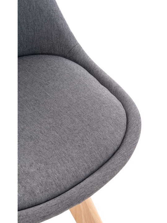 Chaise Linares en tissu, gris