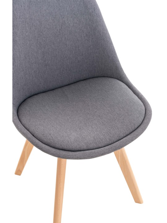 Chaise Linares en tissu, gris