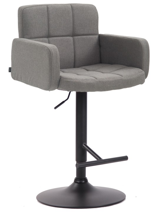 Tabouret de bar Los Angeles, tissu, gris Tabouret de bar Los Angeles, tissu, gris