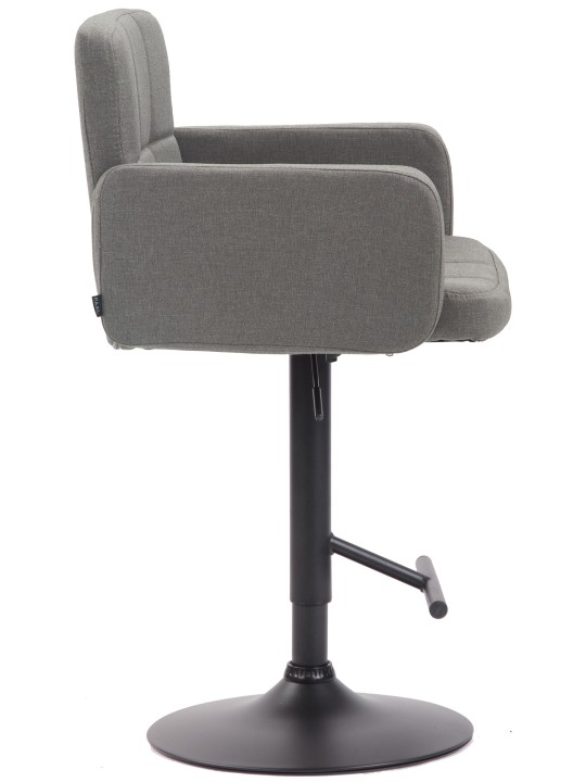 Tabouret de bar Los Angeles, tissu, gris Tabouret de bar Los Angeles, tissu, gris