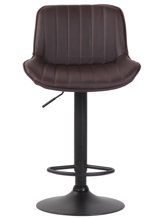 Tabouret de bar Lentini simili cuir, brun Tabouret de bar Lentini simili cuir, brun