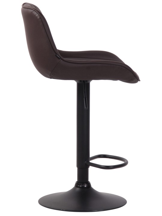 Tabouret de bar Lentini simili cuir, brun Tabouret de bar Lentini simili cuir, brun