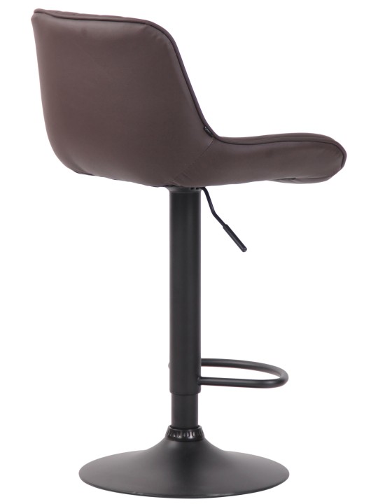 Tabouret de bar Lentini simili cuir, brun Tabouret de bar Lentini simili cuir, brun