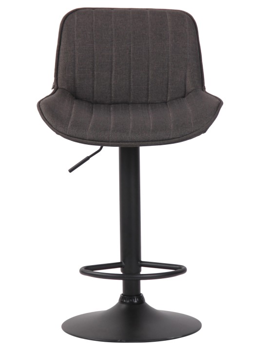 Tabouret de bar tissu Lentini, gris foncé Tabouret de bar tissu Lentini, gris foncé
