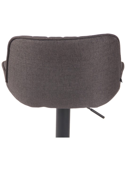 Tabouret de bar tissu Lentini, gris foncé Tabouret de bar tissu Lentini, gris foncé