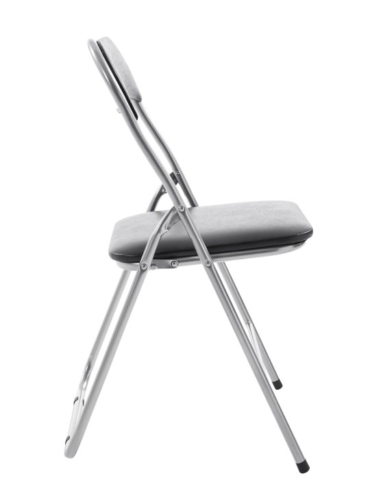 Chaise pliante Felix, noir/argent