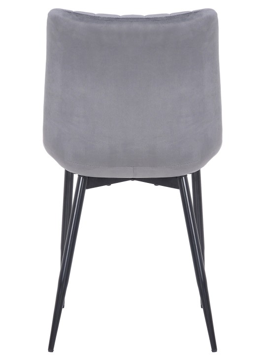 Chaise Rahden velours, gris