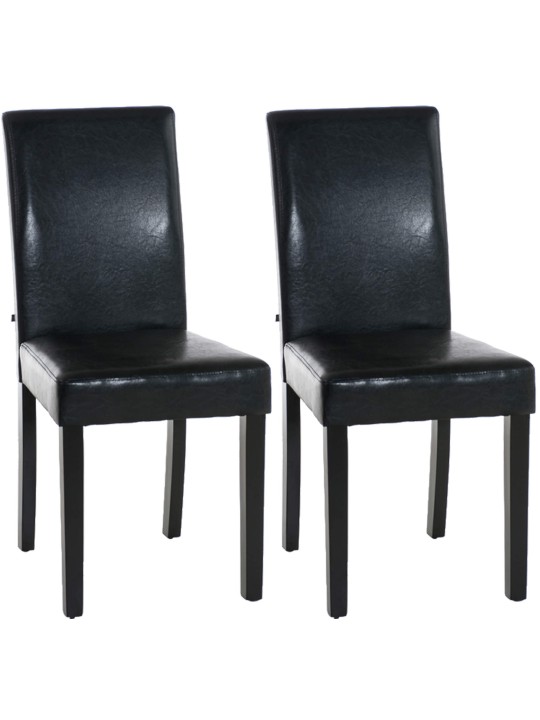 Lot de 2 chaises de salle à manger Ina, noir