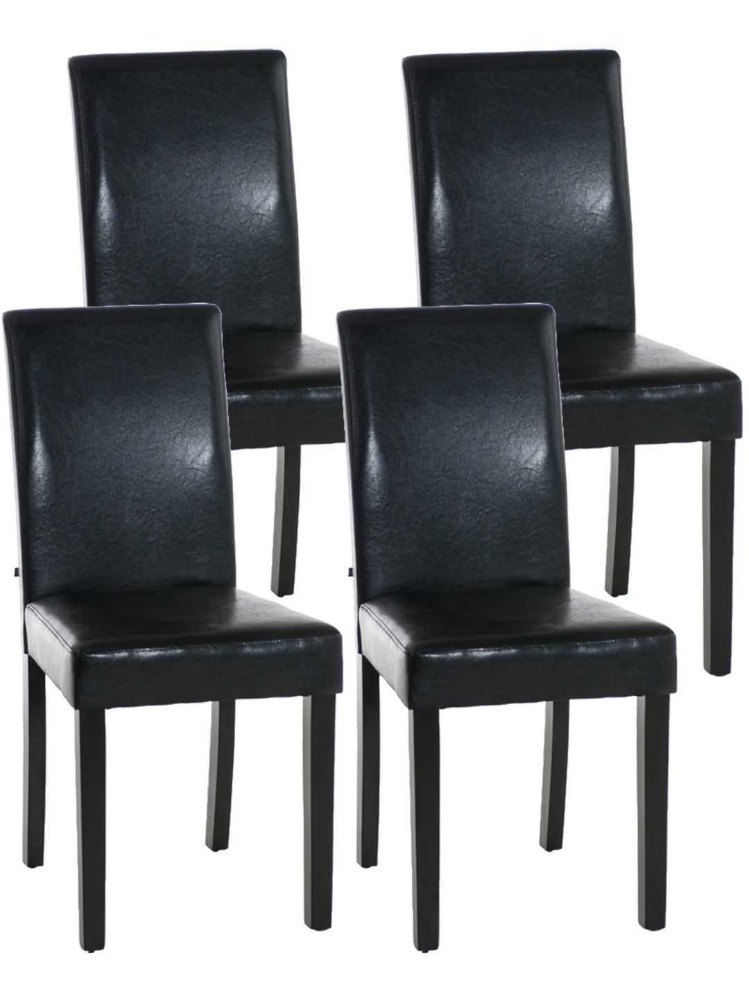 Ensemble de 4 chaises de salle à manger Ina, noir