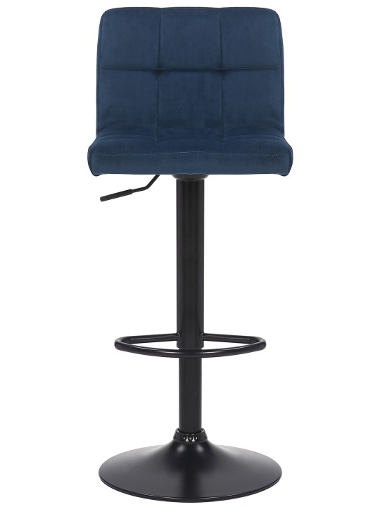 Lot de 2 tabourets de bar Feni velours, bleu Lot de 2 tabourets de bar Feni velours, bleu