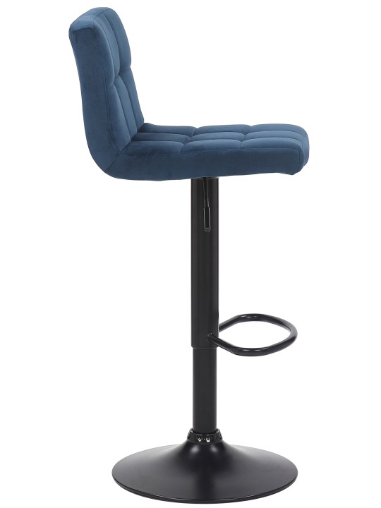 Lot de 2 tabourets de bar Feni velours, bleu Lot de 2 tabourets de bar Feni velours, bleu