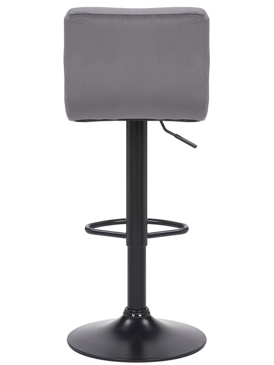 Lot de 2 tabourets de bar Feni velours, gris Lot de 2 tabourets de bar Feni velours, gris