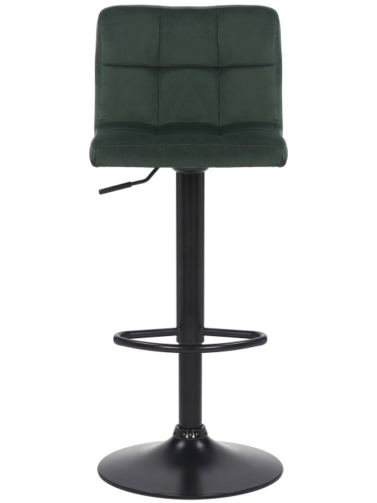 Lot de 2 tabourets de bar Feni velours, vert Lot de 2 tabourets de bar Feni velours, vert