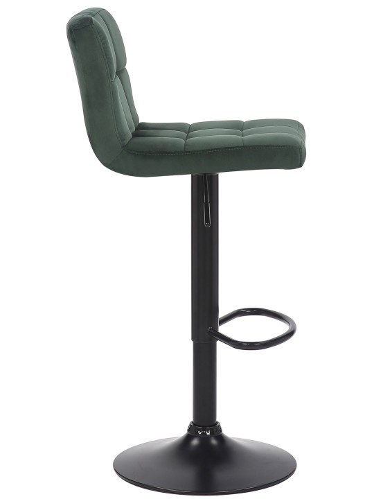 Lot de 2 tabourets de bar Feni velours, vert Lot de 2 tabourets de bar Feni velours, vert