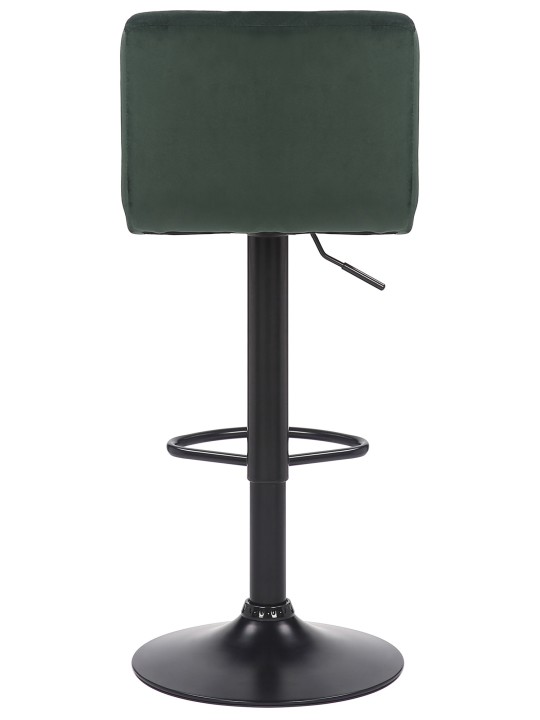 Lot de 2 tabourets de bar Feni velours, vert Lot de 2 tabourets de bar Feni velours, vert