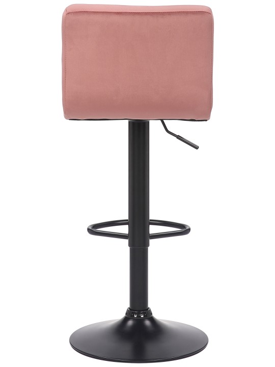 Lot de 2 tabourets de bar Feni velours, rose