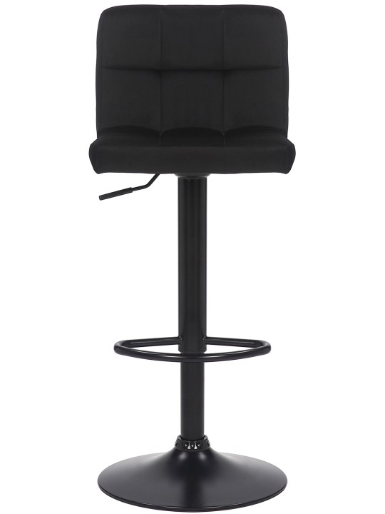 Lot de 2 tabourets de bar Feni velours, noir Lot de 2 tabourets de bar Feni velours, noir