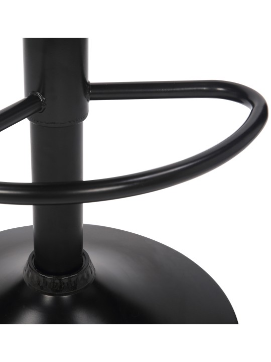 Lot de 2 tabourets de bar Feni velours, noir Lot de 2 tabourets de bar Feni velours, noir