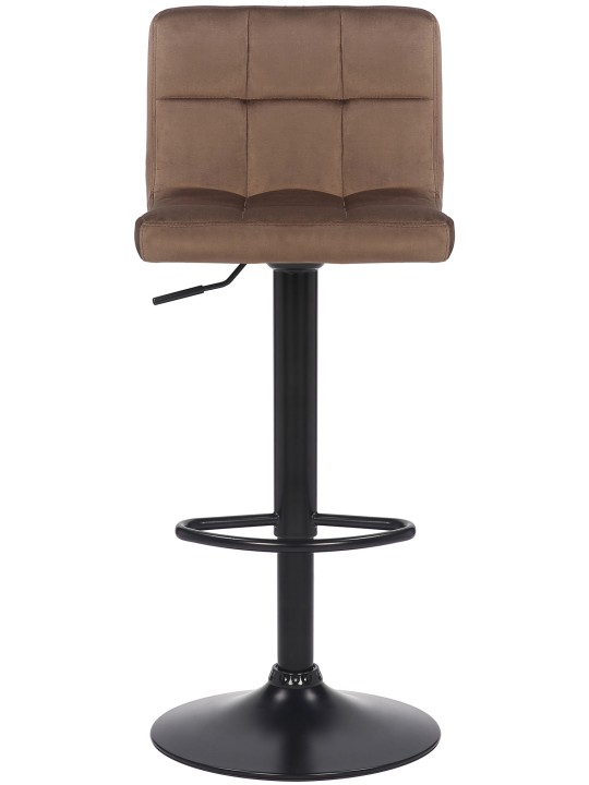 Lot de 2 tabourets de bar Feni velours, brun Lot de 2 tabourets de bar Feni velours, brun