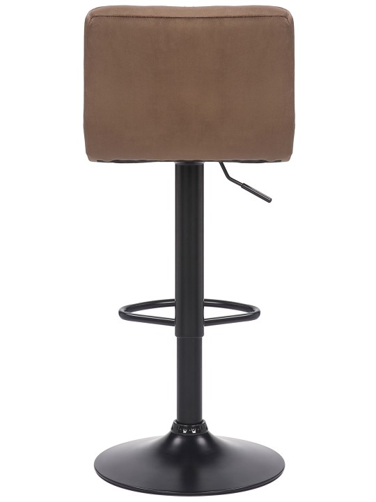 Lot de 2 tabourets de bar Feni velours, brun Lot de 2 tabourets de bar Feni velours, brun