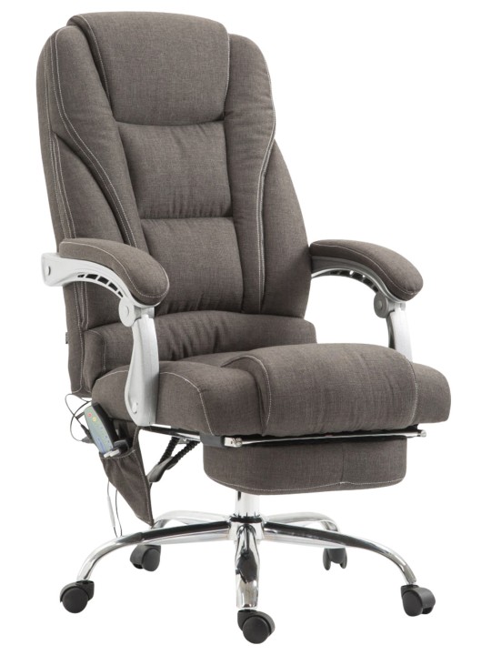 Chaise de bureau Pacific en tissu avec fonction massage, gris foncé Chaise de bureau Pacific en tissu avec fonction massage, gris foncé