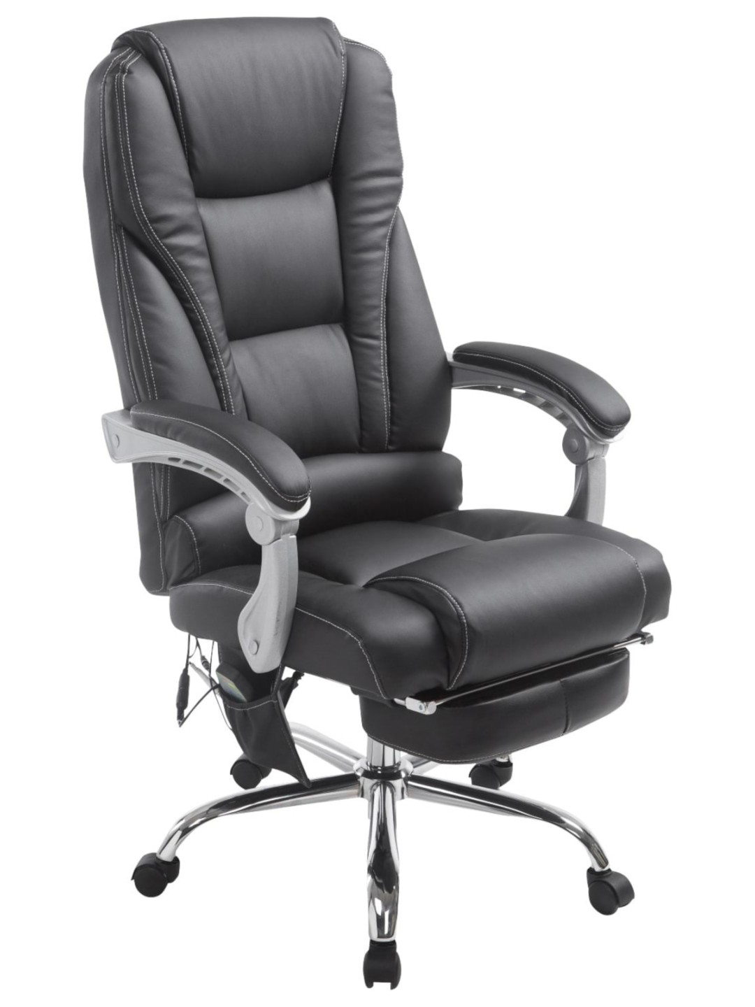 Fauteuil de bureau Pacific avec fonction massage, noir