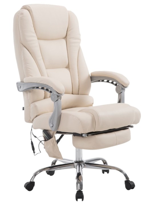 Fauteuil de bureau Pacific avec fonction massage, crème Fauteuil de bureau Pacific avec fonction massage, crème