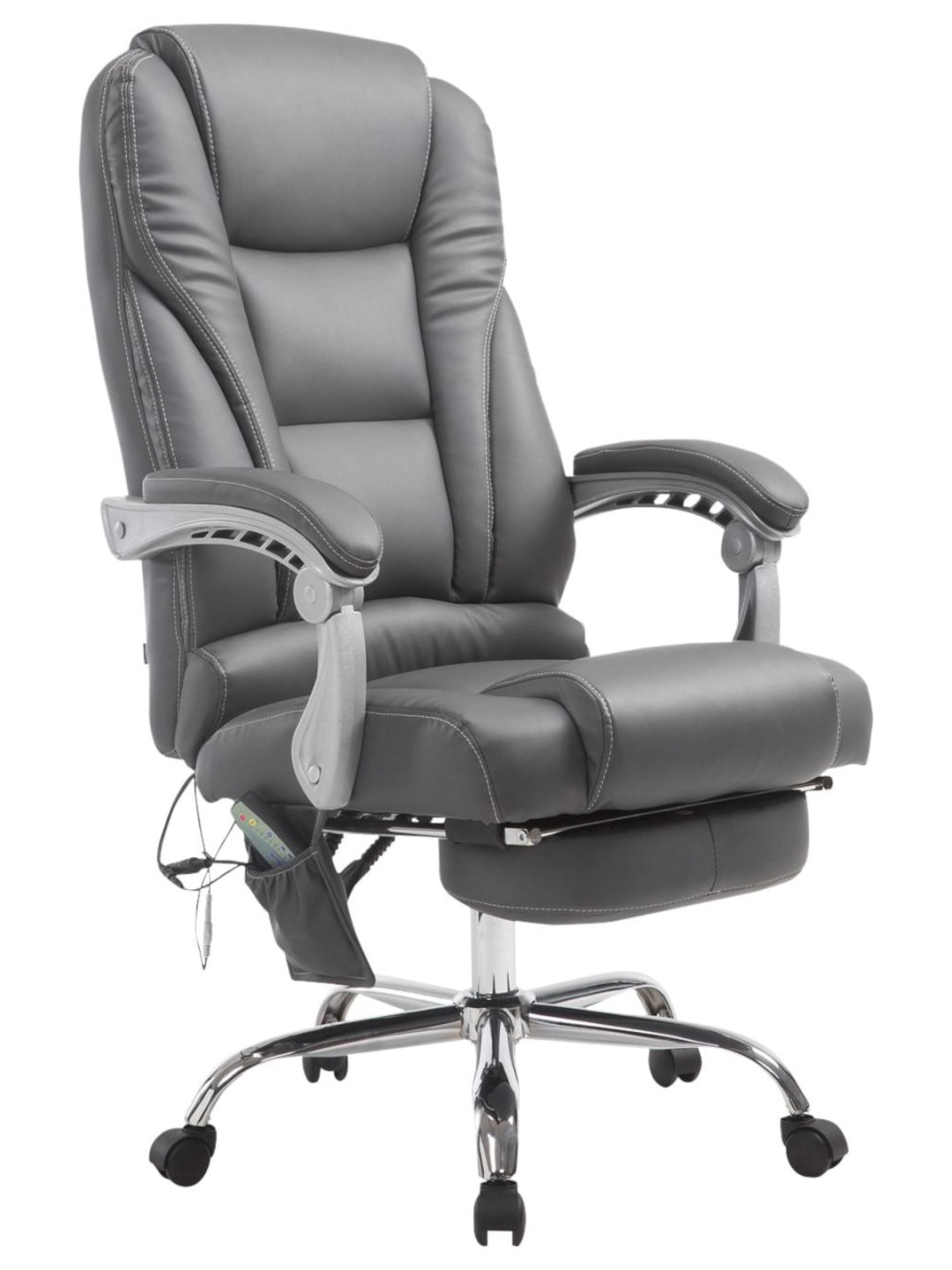 Fauteuil de bureau Pacific avec fonction massage, gris