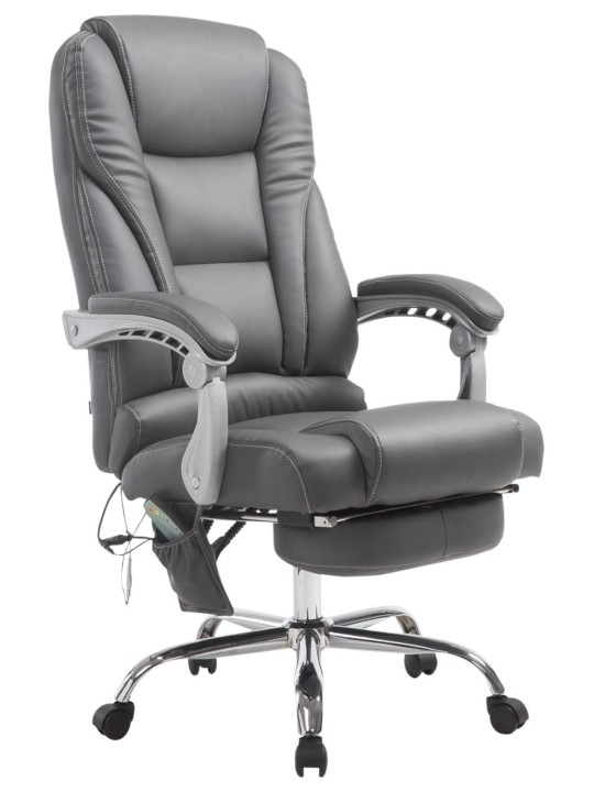Fauteuil de bureau Pacific avec fonction massage, gris